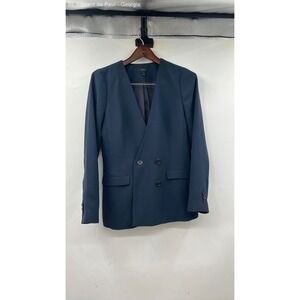 J. Crew Double Breasted Blazer Jacket Women's Size 4 Blue Business